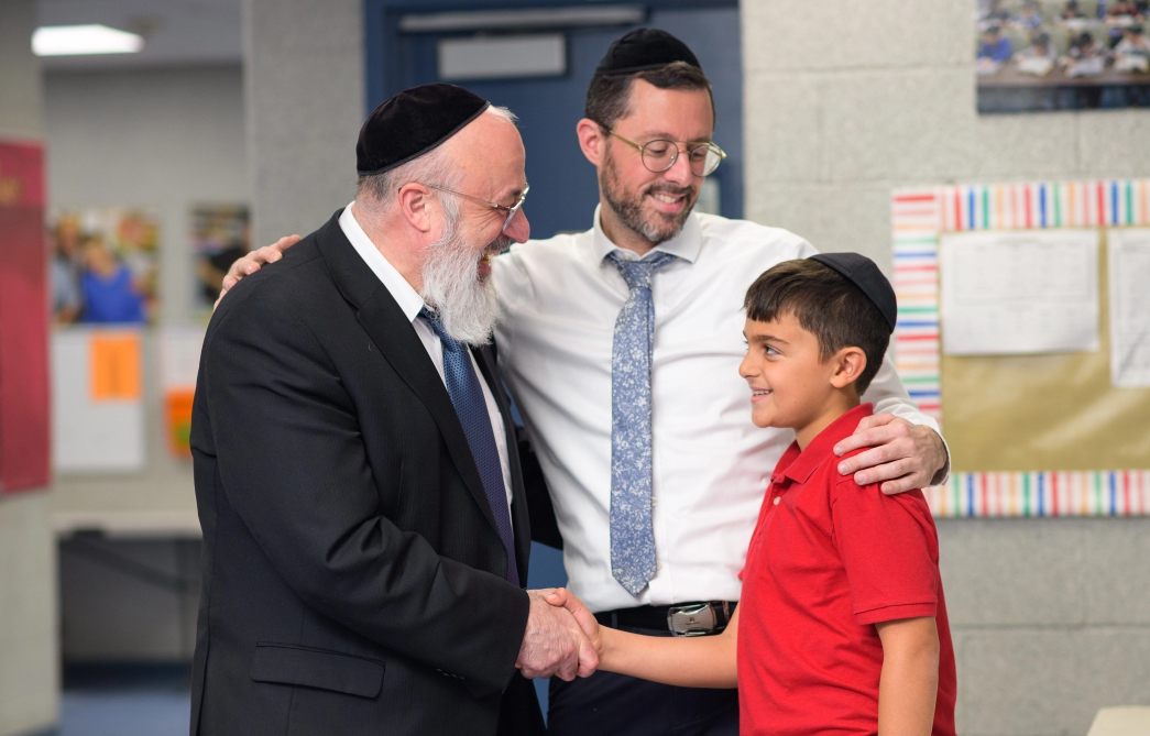 Rabbi Krigsman with Talmid and Rebbe