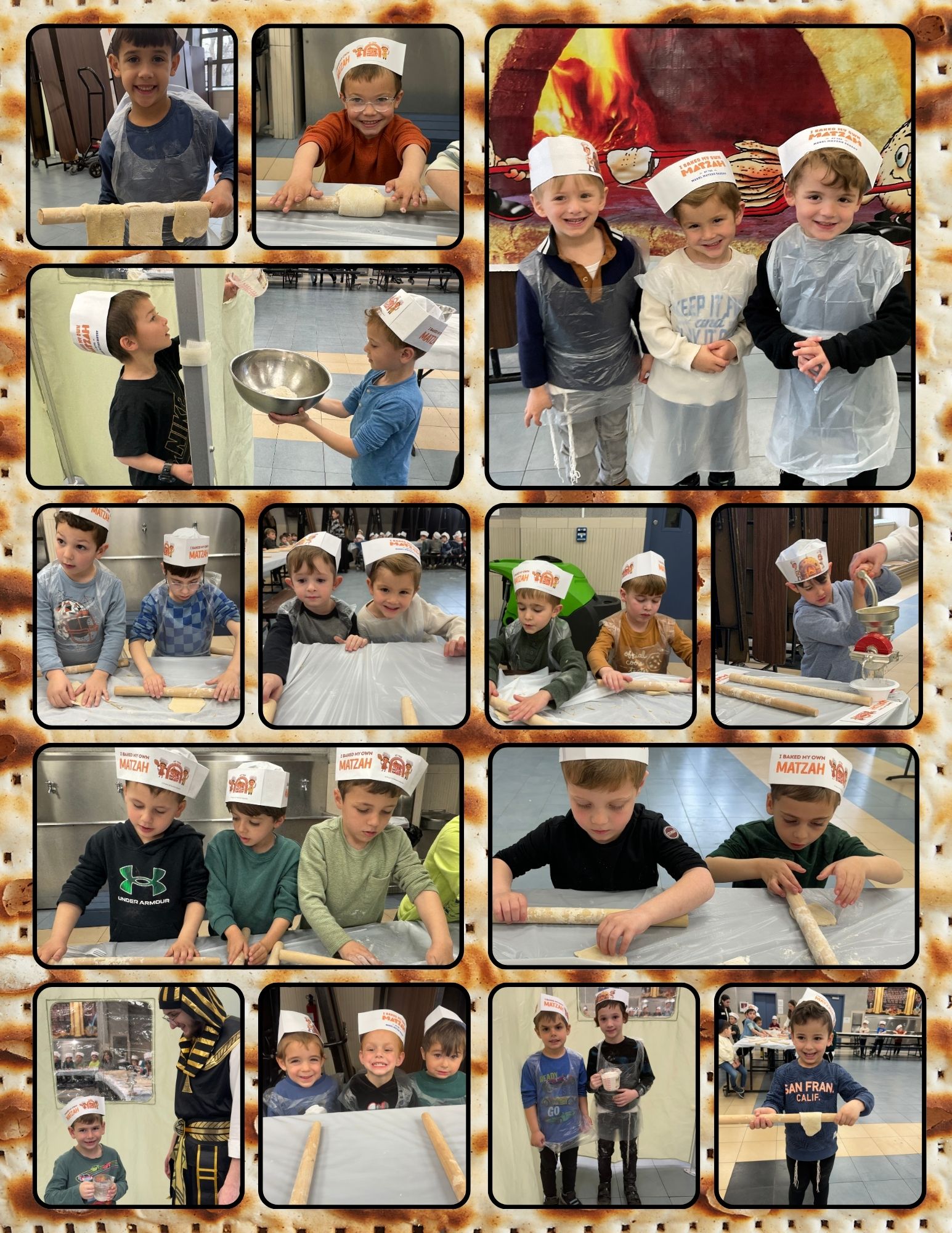 Preschool Bakes Matzos