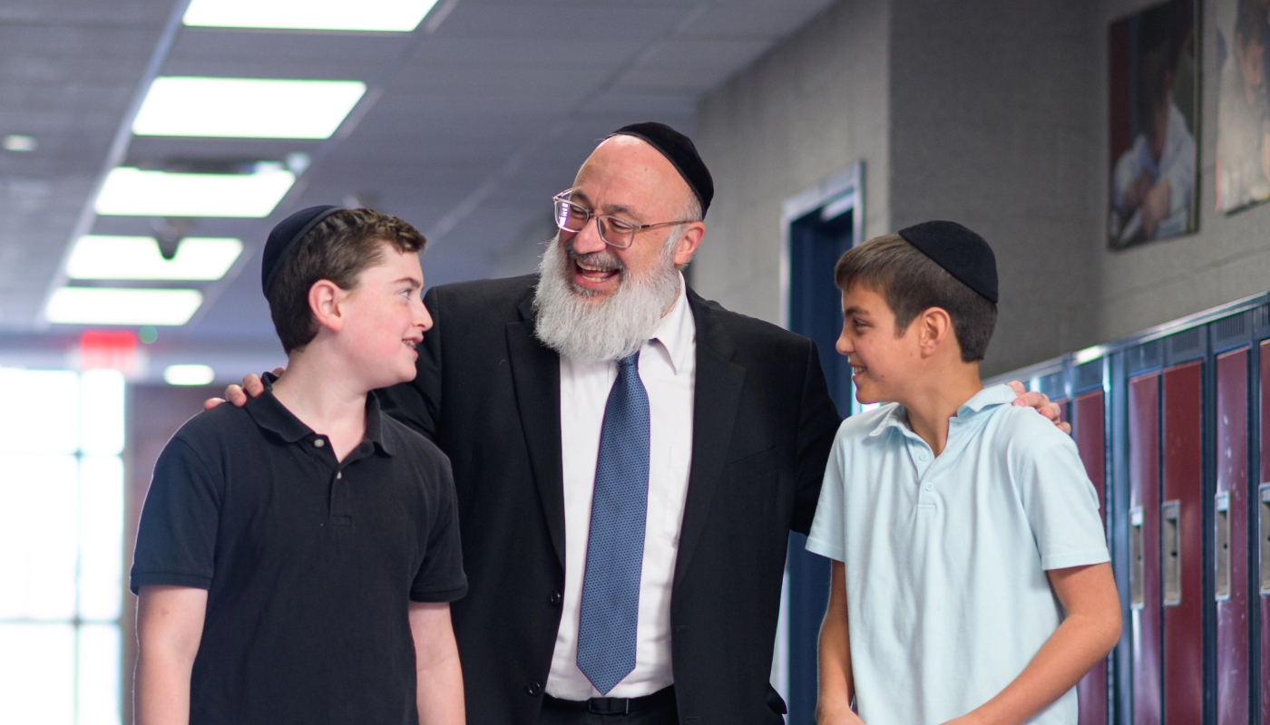 Rabbi Krigsman with Talmidim